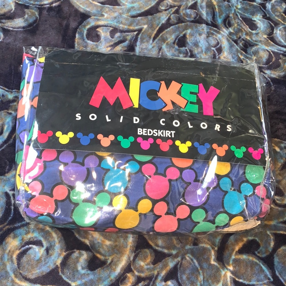 Vintage Twin Bedskirt Mickey Mouse The Walt Disney Company NEW